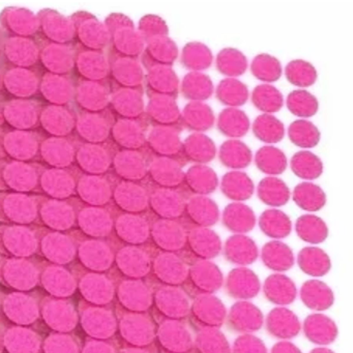 Circulitos de Velcro Adhesivo Rosas de 1cm
