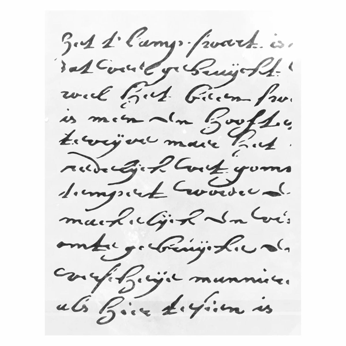Handwritten Letter Stencil / Plantilla de Escritura a Mano