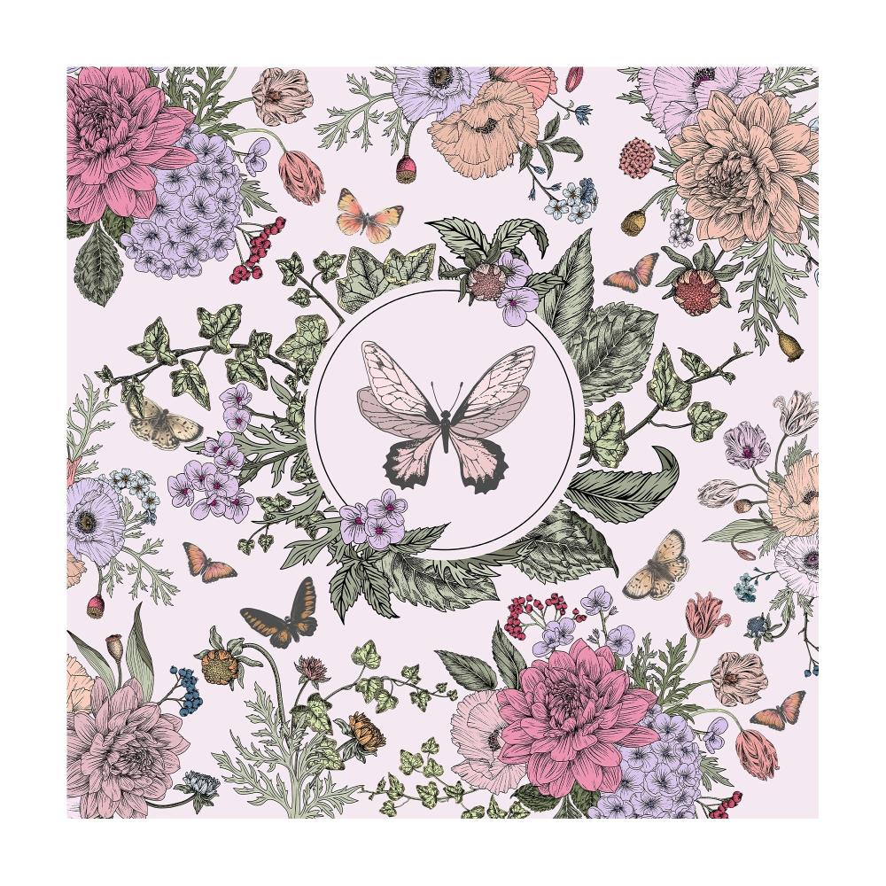Botanical Garden Cardstock Pack 12" / Paquete de 12 Hojas de Cartulina Jardín Botánico Papel Little Birdie