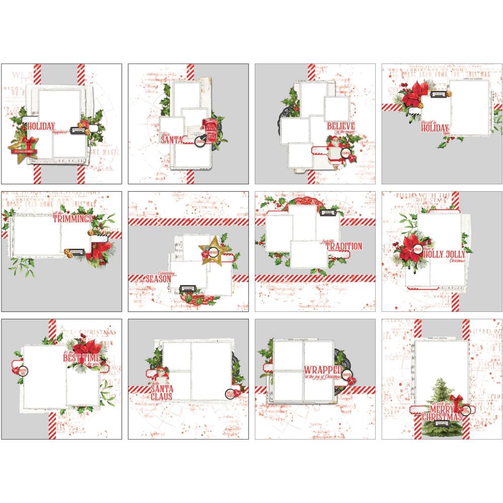 Christmas Spectacular Big Picture Album Kit / Kit para Armar Álbum Completo 8" Navideño Albumes 49 and Market