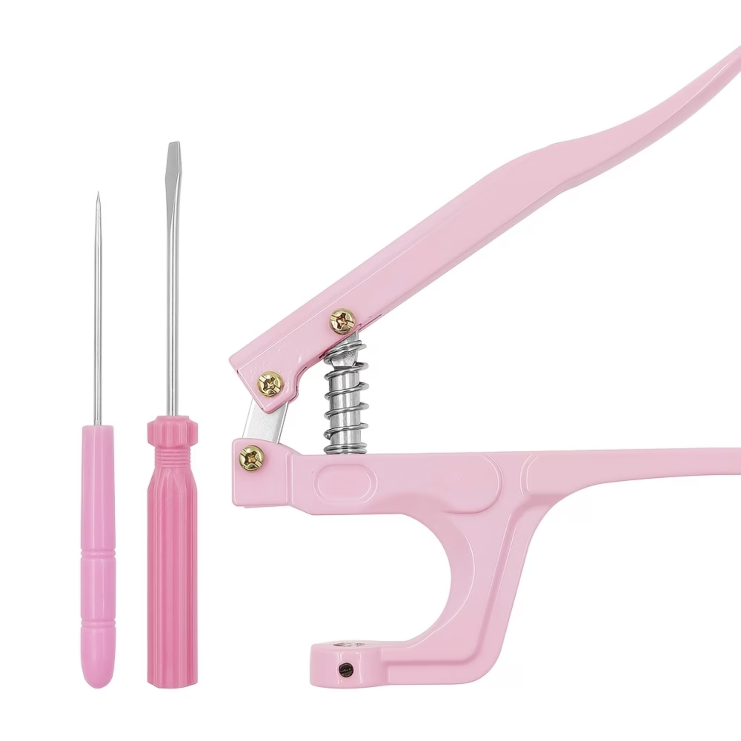 Remachadora de Ojillos Rosa con Ojillos Perforadoras Hobbees
