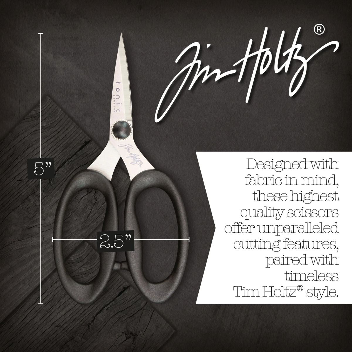 Tim Holtz Haberdashery Scissors 5" / Tijeras de Mercería Tijeras / Cutters Tonic Studios