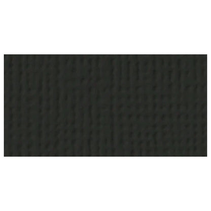 Black Cardstock 12"  / 1 Hoja de Cartulina Texturizada Negra Papel, Hojas Sueltas American Crafts