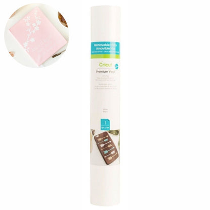 Premium Vinyl White 12x48" / Rollo de Vinil Removible Blanco Viniles Cricut