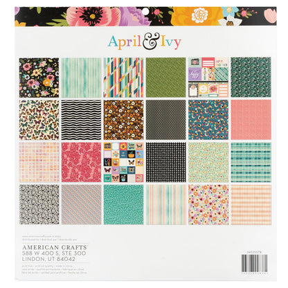 April &amp; Ivy  Paper Pad 12" / Block de Papel Hiedra de Abril Papel American Crafts
