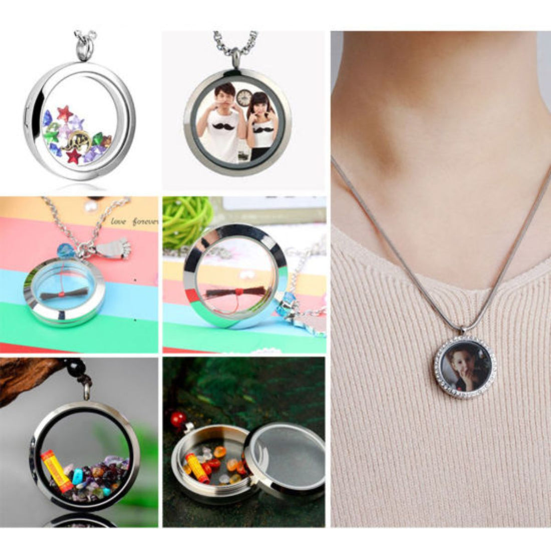 Colgante Rellenable (Flotante) Joyeria Hobbees
