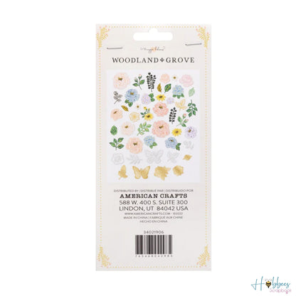 Woodland Grove Ephemera Die-Cuts / Recortes Decorativos Flores Descontinuado American Crafts
