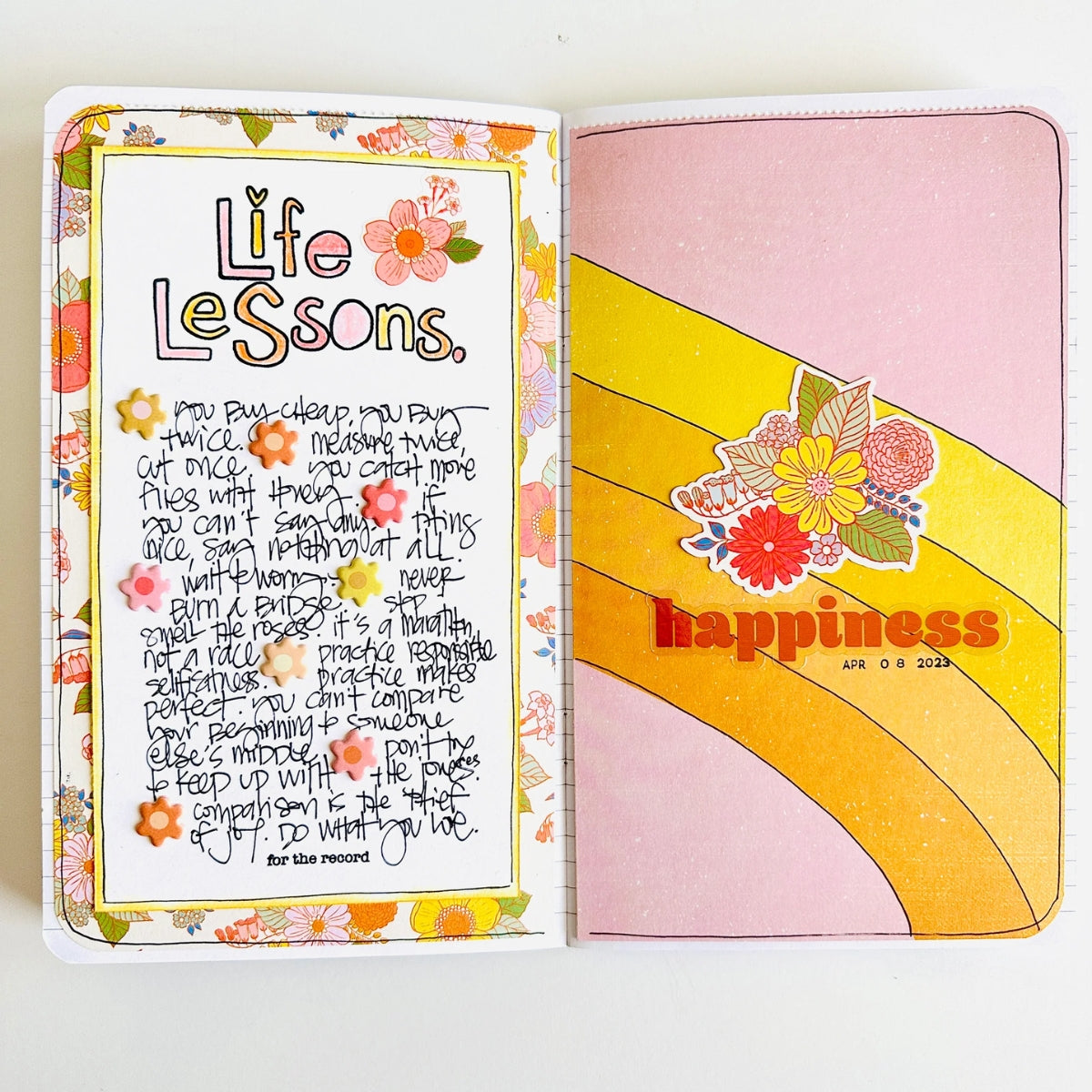 Flower Child Mini Puffy Stickers  / Mini Pegatinas Acolchadas Niña de las Flores Stickers American Crafts