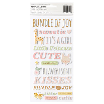 Hello Little Girl Colección Completa Value Pack Papel American Crafts