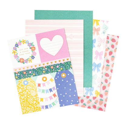 Poppy &amp; Pear Paper Pad 6" / Block de Papel Bea Valint Descontinuado American Crafts