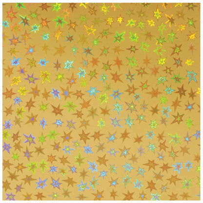 Cartulina Holográfica Gold Stars Descontinuado HOTP