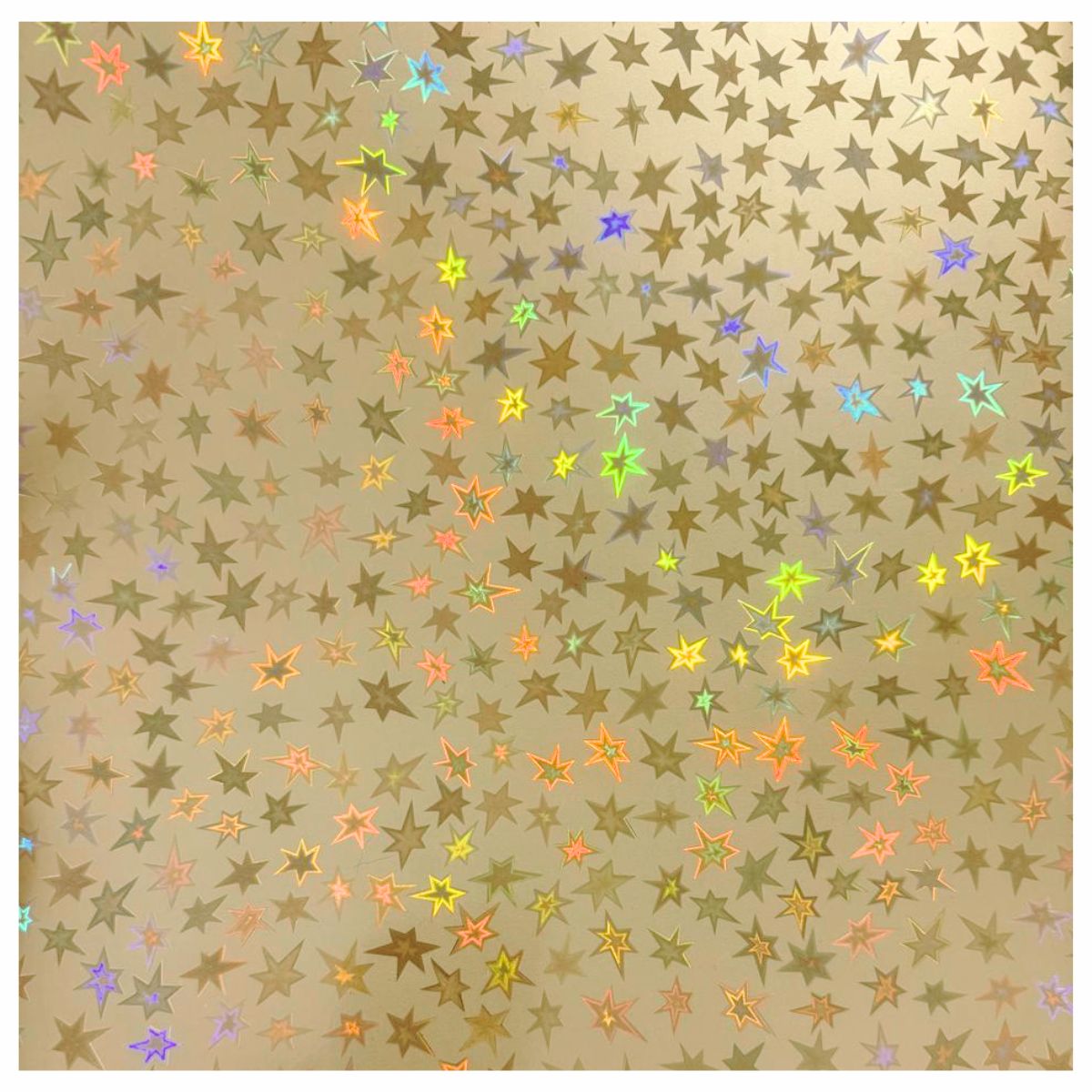 Cartulina Holográfica Gold Stars Descontinuado HOTP