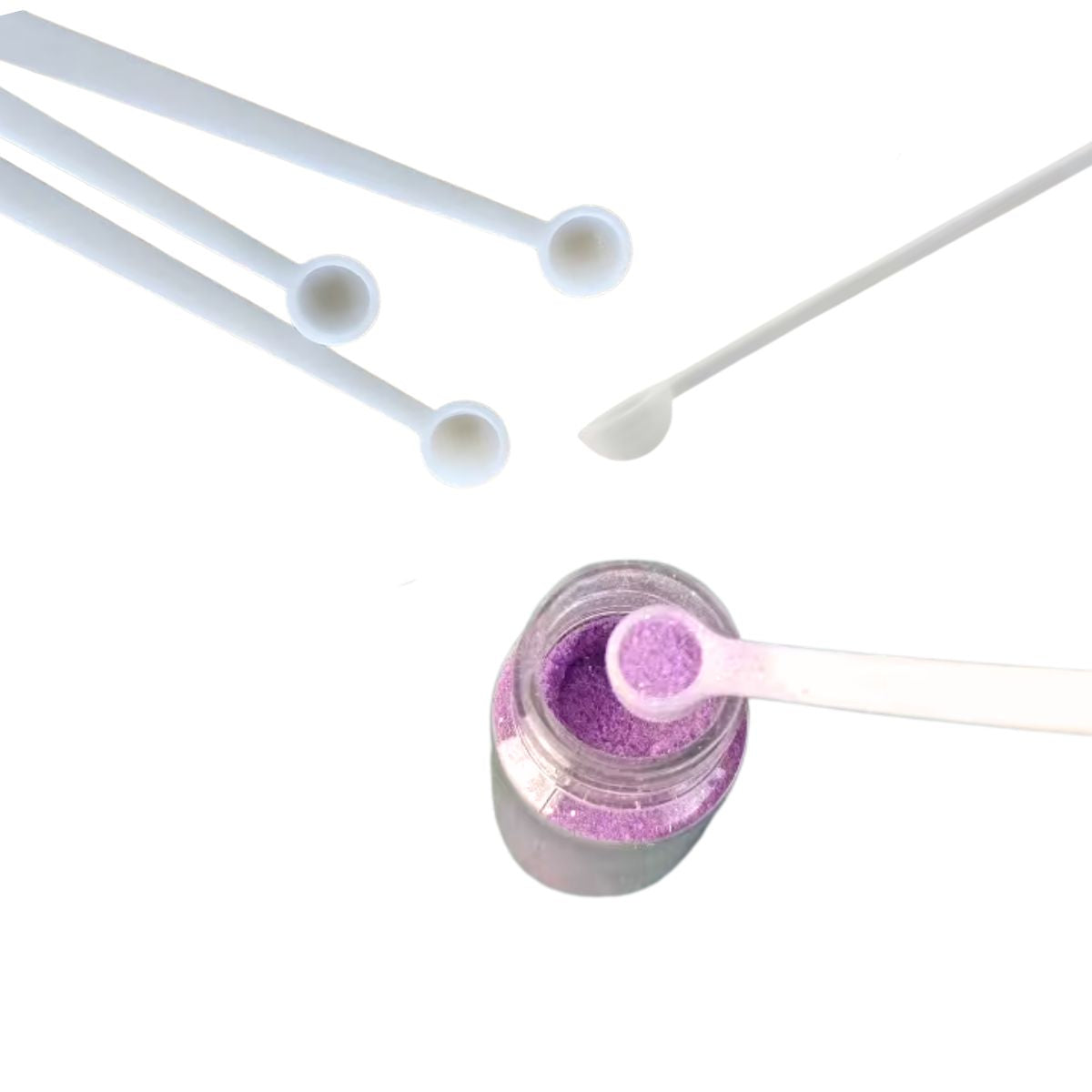 5 Mini Cucharitas para Polvos, Glitter o Pigmentos Herramientas Hobbees