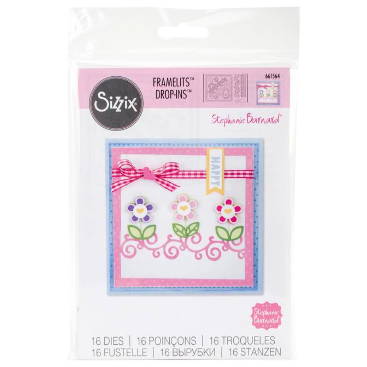 Framelits Die Card Front with Borders Drop-ins / Suaje de Tarjeta con Bordes Descontinuado Sizzix