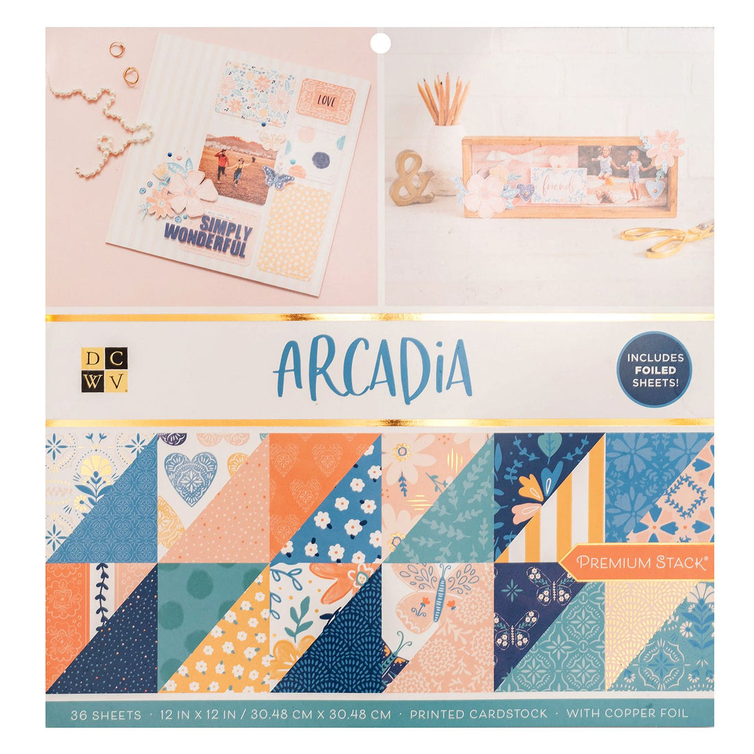 Arcadia Cardstock 12" / Block de Cartulina Decorativa Papel DCWV