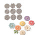9 Suajes de Flores Colección Jardín Encantado Dados de Corte / Suajes / Troqueles Hobbees