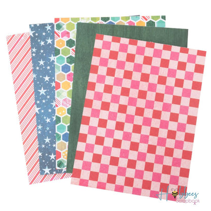 Peppermint Kisses Paper Pad 6"  / Block de Papel Navideño Doble Cara Papel Vicki Boutin
