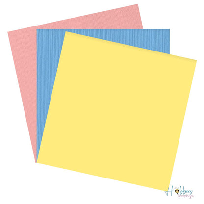 6 Cardstock Sheets 12" / 6  Hojas de Cartulina en Colores Vibrantes Papel American Crafts