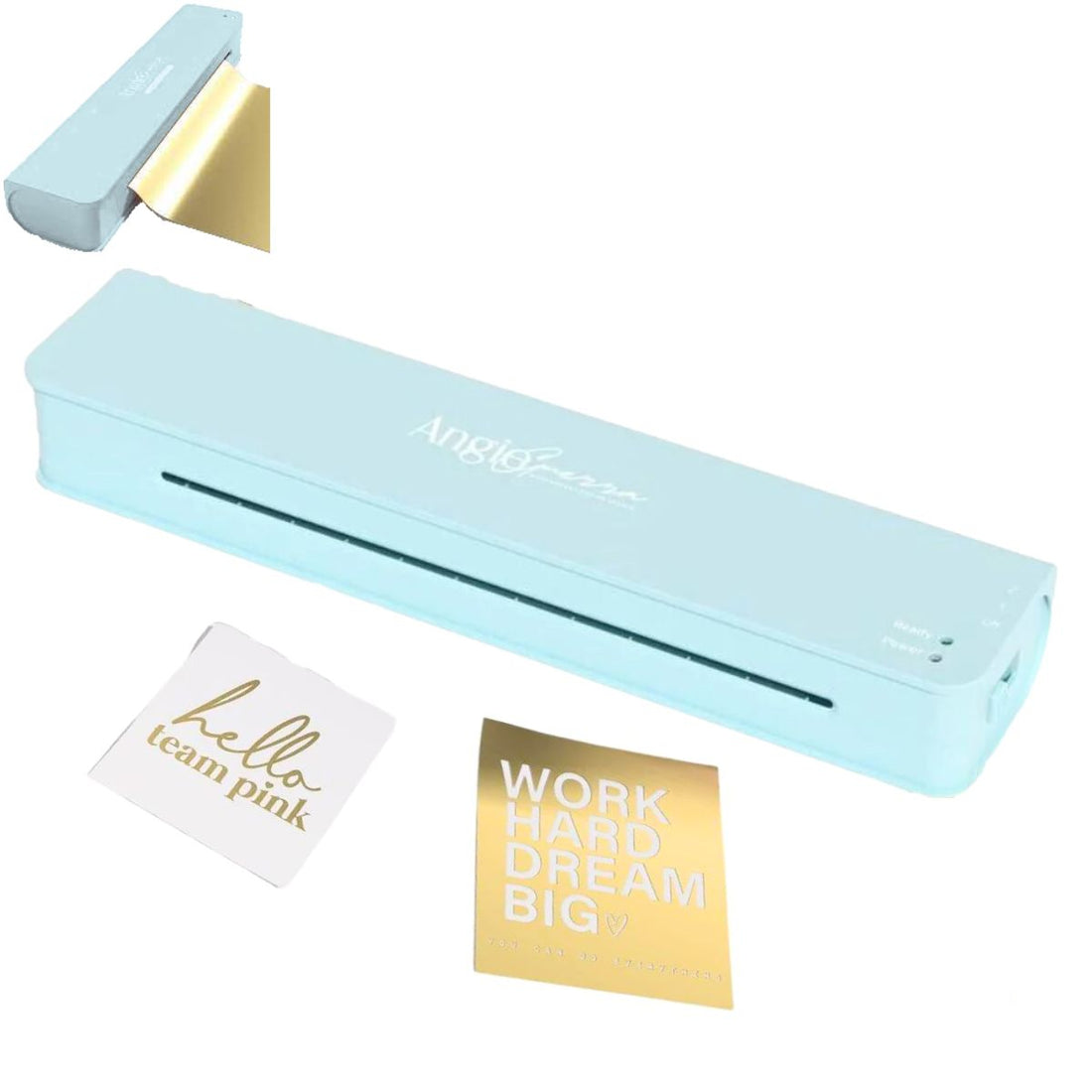 Laminadora para Foil Team Pink Color Baby Aqua Máquinas Angie Guerra