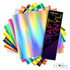 Holo Glossy Rainbow Craft Vinyl Pack / 7 Hojas de Vinil Holográfico Arcoiris Descontinuado Teckwrap