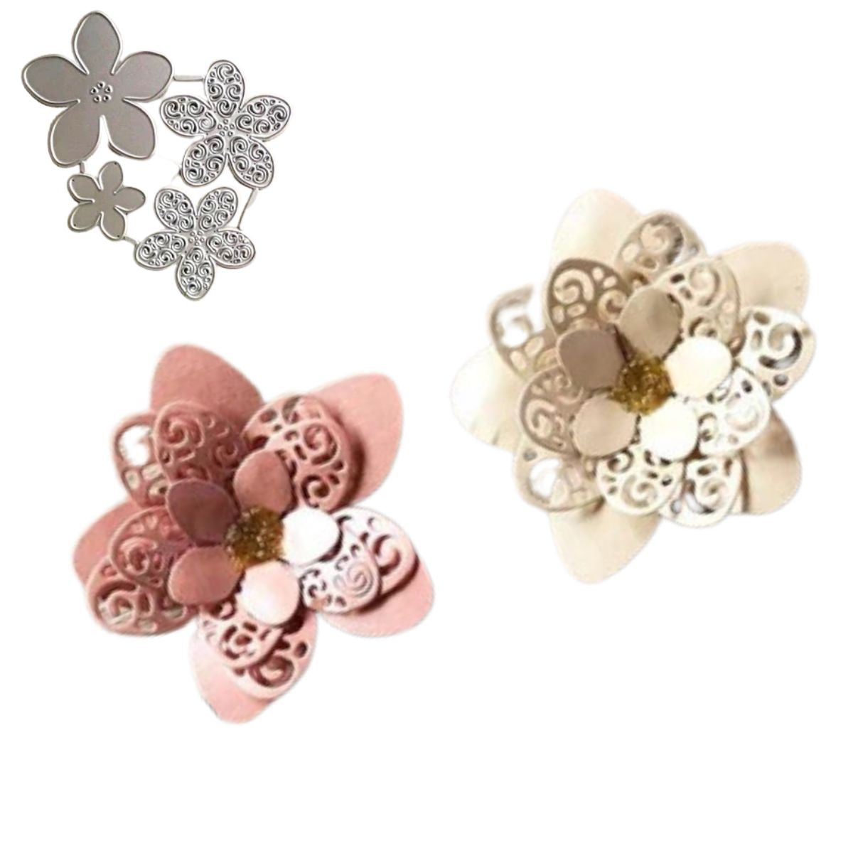 Suaje de Flores Caladas Dados de Corte / Suajes / Troqueles Hobbees