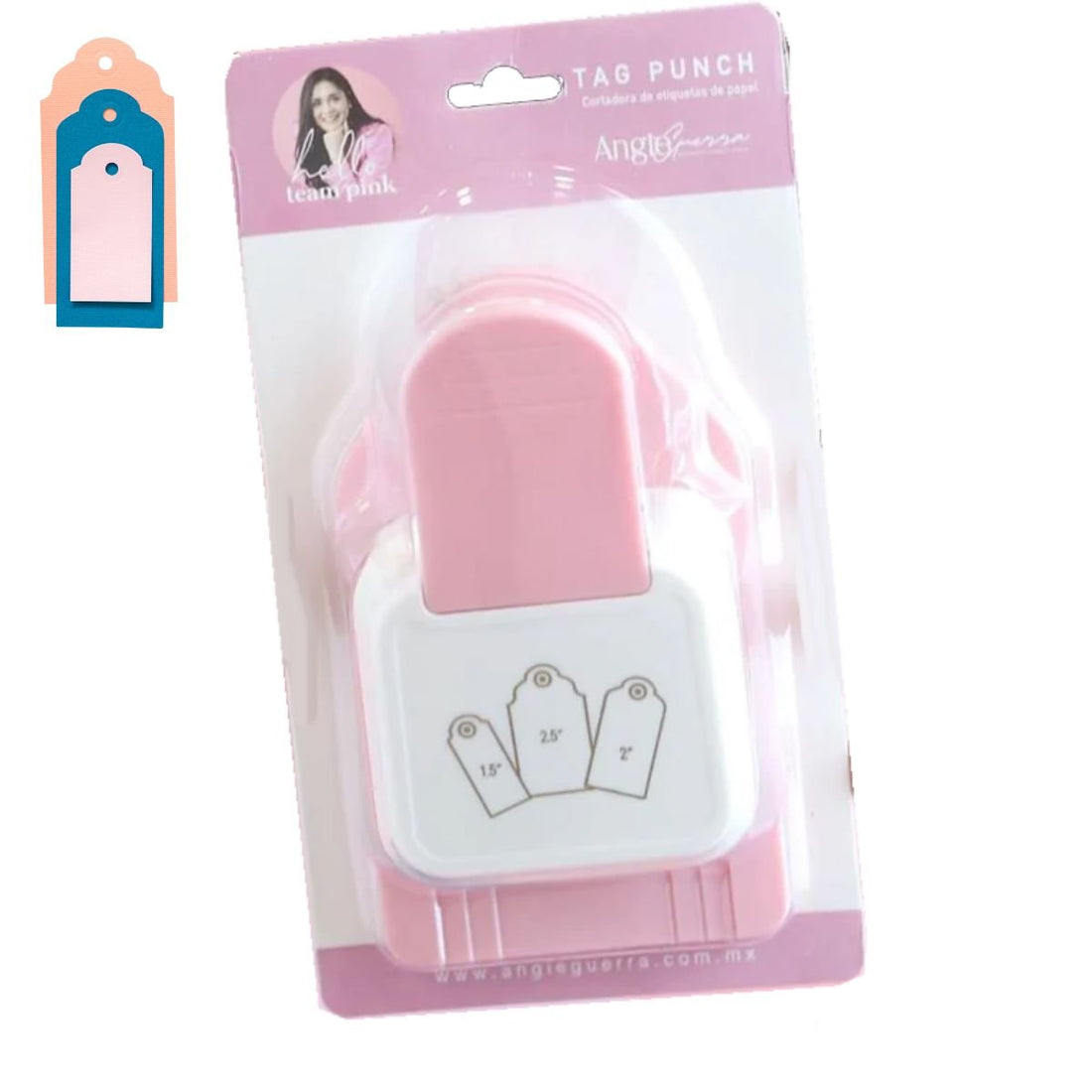 Perforadora de 3 Etiquetas Tag Punch Perforadoras Angie Guerra