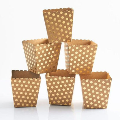 Kraft Foil Dots 12" / Hoja de Cartulina Kraft con Puntos Dorados Descontinuado Bazzill