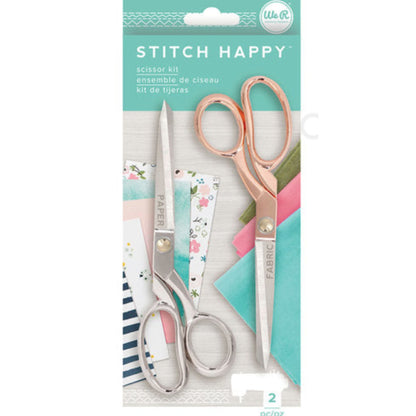 Stitch Happy Collection Scissors / Par de Tijeras Color Oro Rosado y Plata Tijeras / Cutters We R Memory Keepers