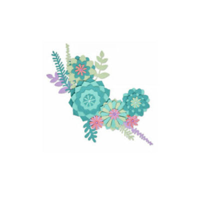 Thinlits Dies Succulent Wreath / Suajes de Hojas y Flores Descontinuado Sizzix