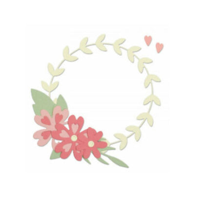 Thinlits Dies Succulent Wreath / Suajes de Hojas y Flores Descontinuado Sizzix