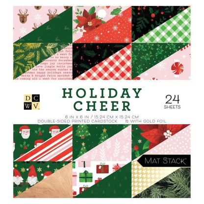 Holiday Cheer 6" Cardstock / Block de Cartulina Navideña Descontinuado DCWV