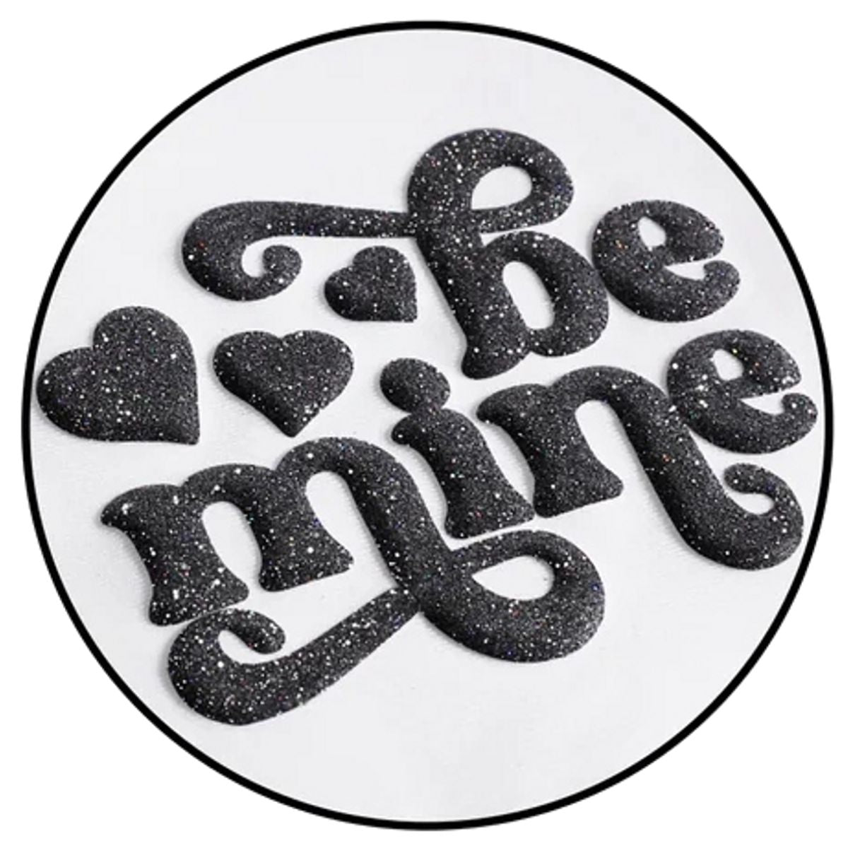 Black Glitter Puff Heat Transfer Vinyl / Vinil Termoadhesivo Inflable Negro Descontinuado Teckwrap