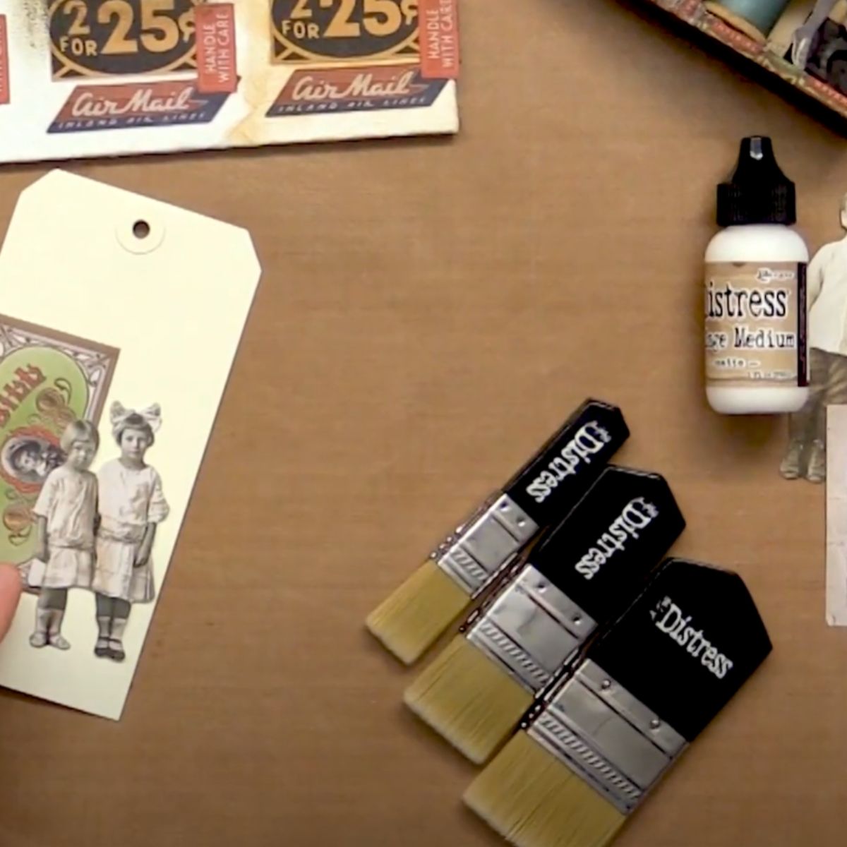 Distress Collage Brush 1.25" / Brocha para Collage Tim Holtz Pinceles y Brochas Tim Holtz - Ranger