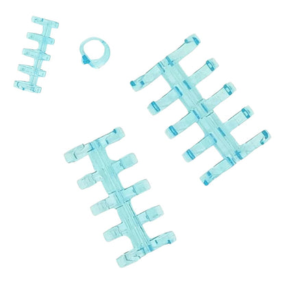 Anillo de Encuadernación de Plástico Transparente Aqua Descontinuado Hobbees
