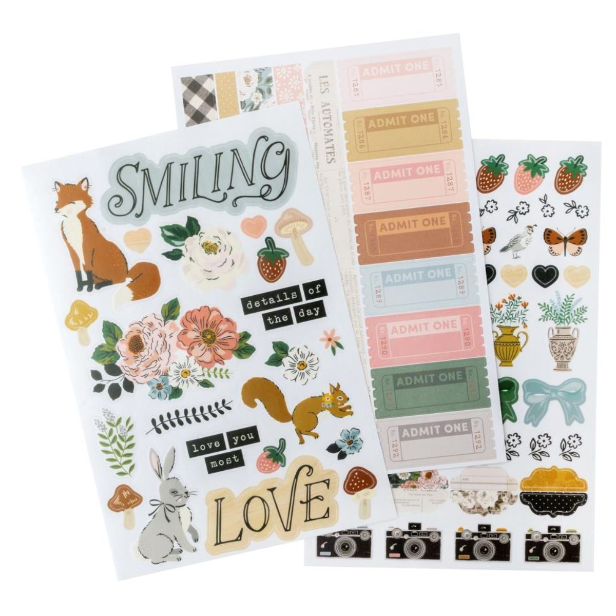 Forever Fields Sticker Book / Libreta con 375 Pegatinas Descontinuado American Crafts
