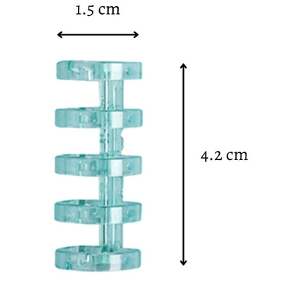 Anillo de Encuadernación de Plástico Transparente Aqua Descontinuado Hobbees