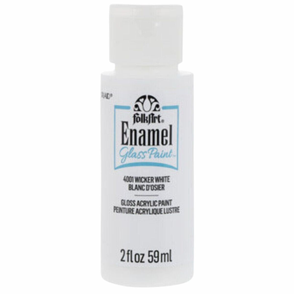 Enamel Paint Wicker White / Pintura de Esmalte Blanco Esmaltes Folk Art
