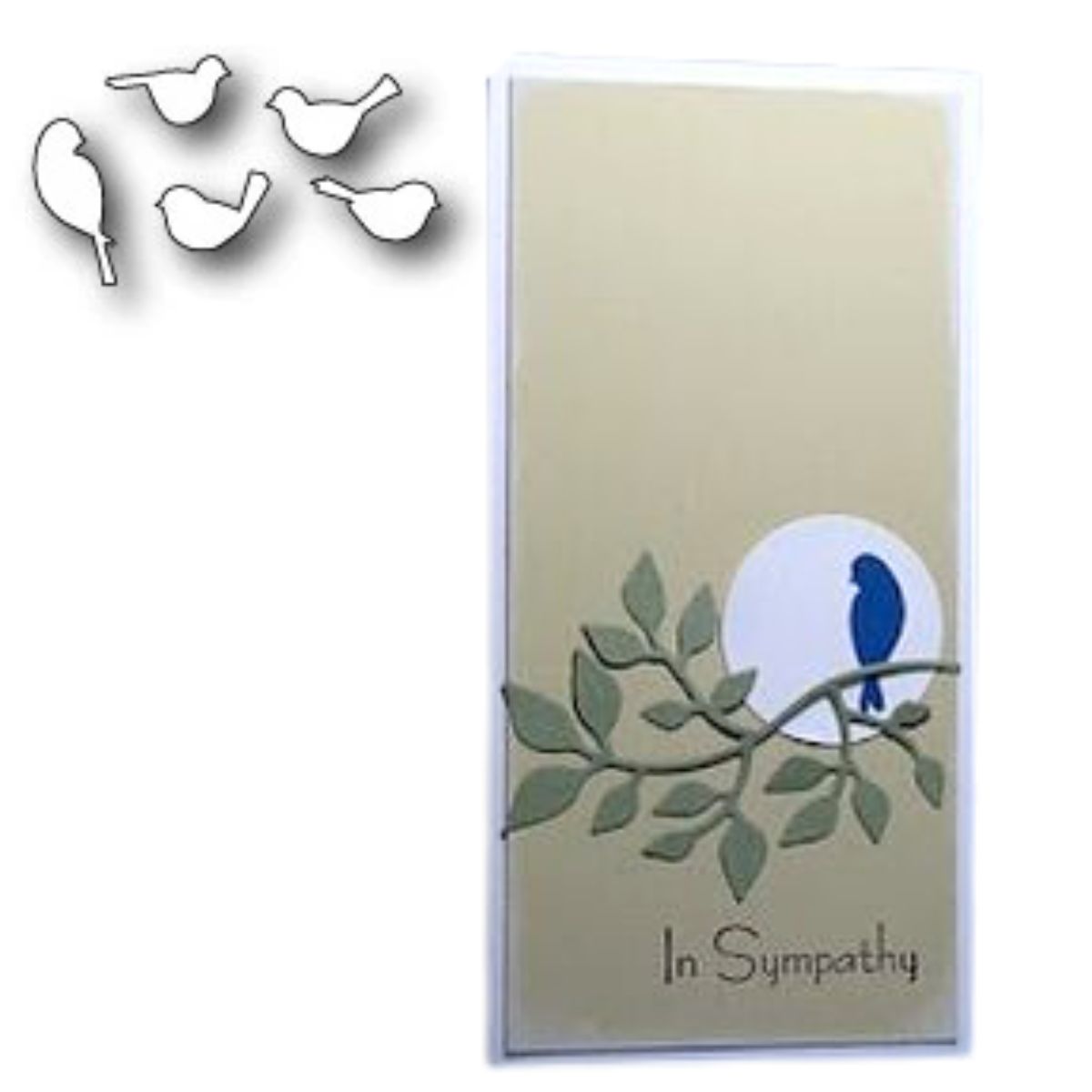 Resting Birds Die / Suaje de Corte Pajaritos Descansando Descontinuado Memory Box