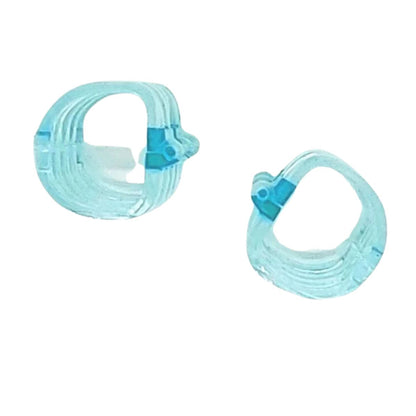 Anillo de Encuadernación de Plástico Transparente Aqua Descontinuado Hobbees