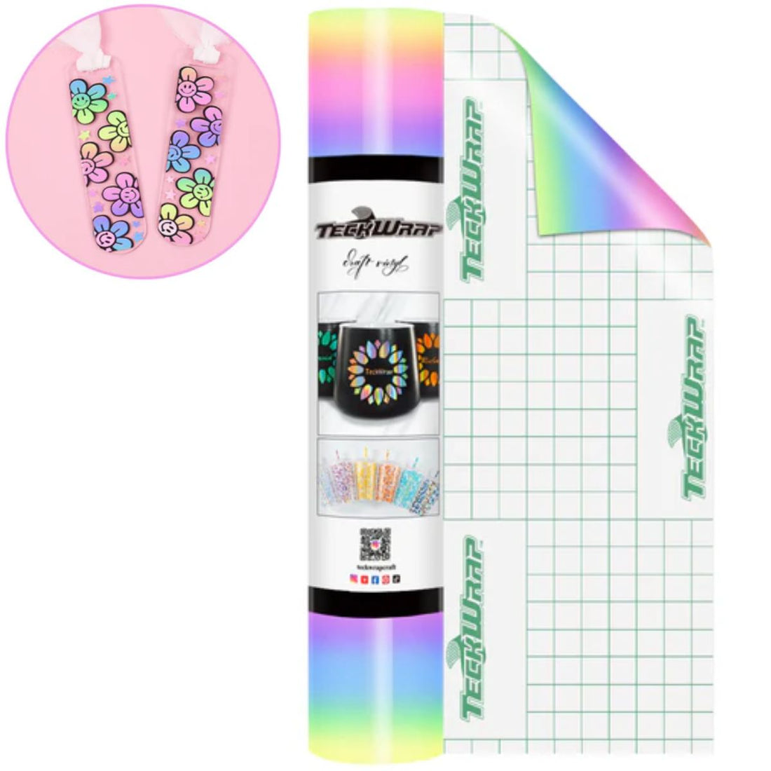 Rainbow Stripes Candy Color Craft Vinyl / Vinil Arcoiris Pastel Viniles Teckwrap