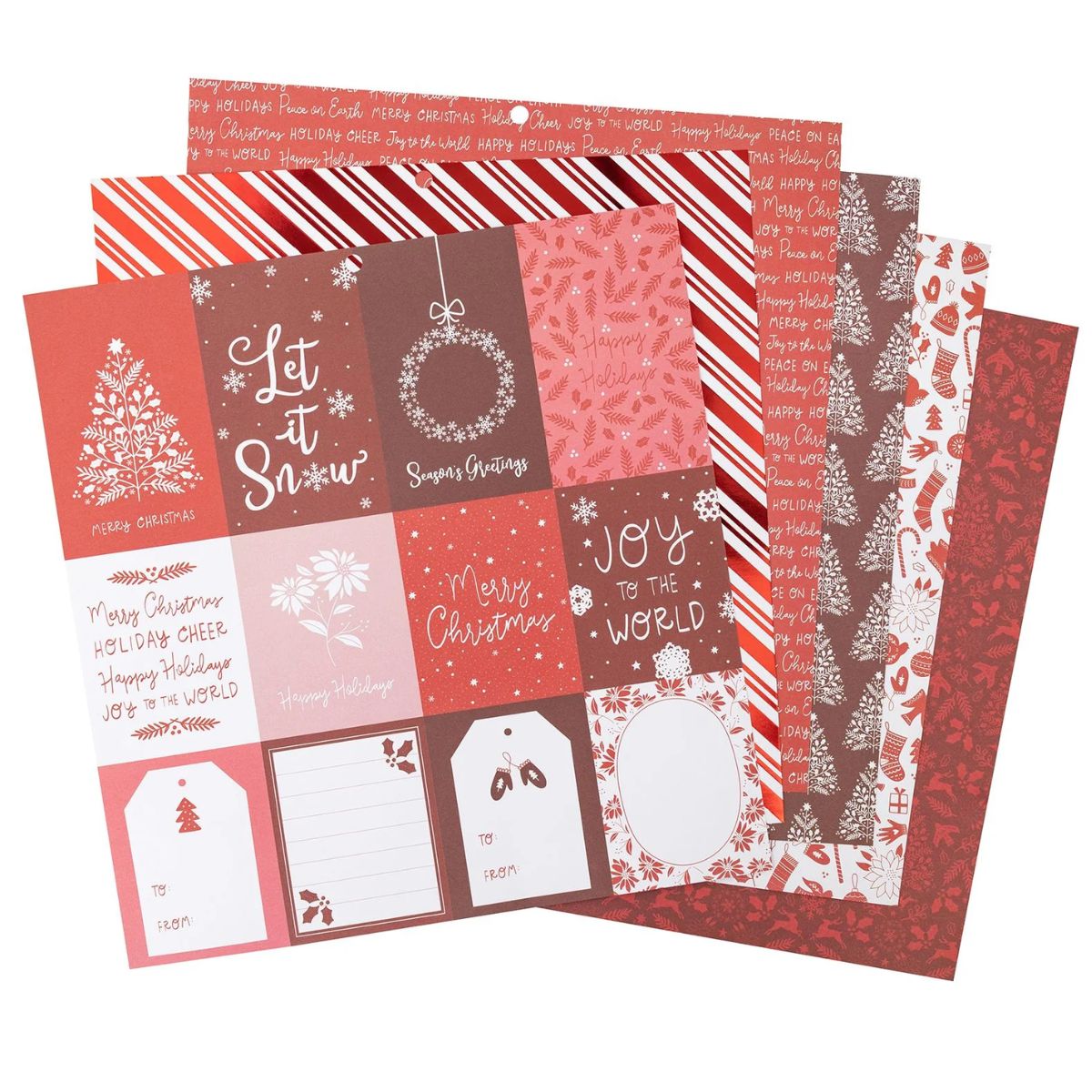 Holiday Cheer 12" / Block de Papel Navideño Descontinuado DCWV