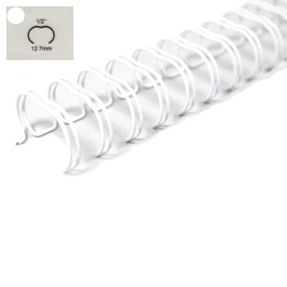 White Wire 1/2" / Arillos Metálicos para Engargolar Blancos 1/2" - 1.27cm Descontinuado Zutter