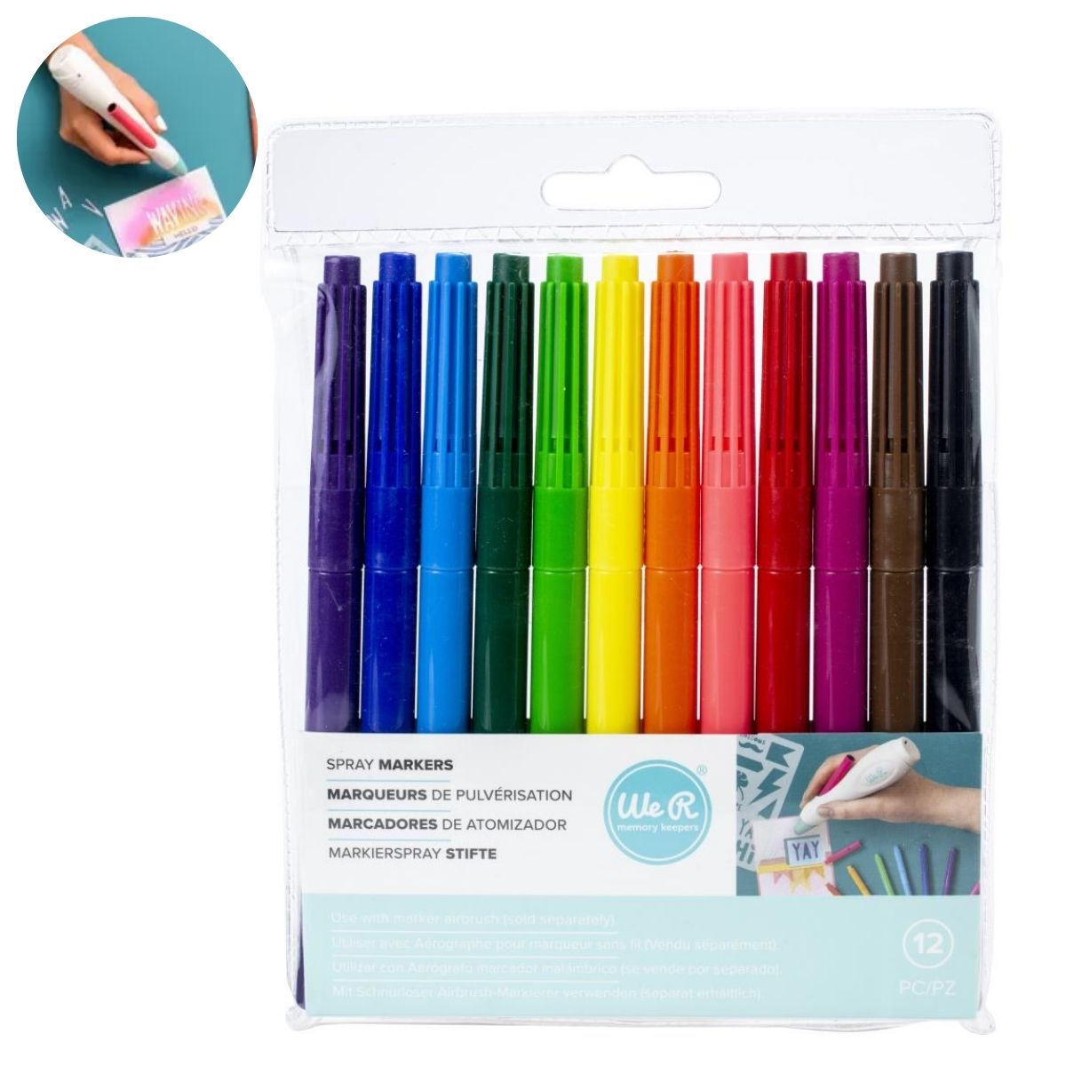 Cordless Marker Airbrush Markers Refill / Plumones de Repuesto para Aerógrafo Descontinuado We R Makers