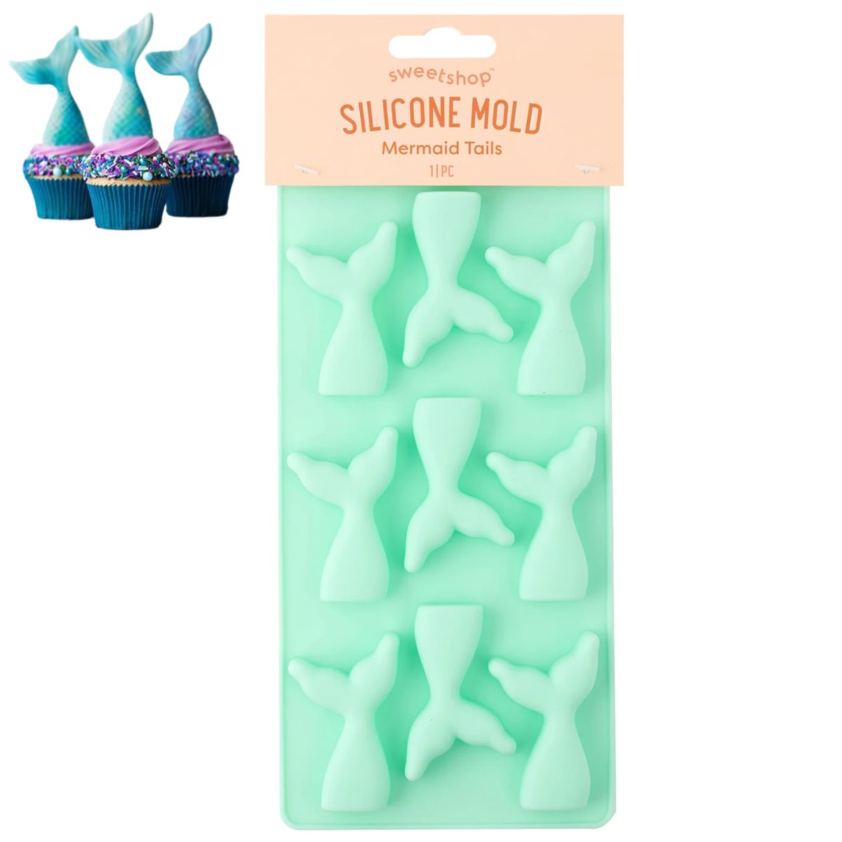 Silicone Mold Mermaid Tail / Molde de Silicón Cola de Sirena Descontinuado Sweetshop
