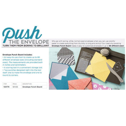 Envelope Punch Board / Tabla para crear Sobres Herramientas We R Memory Keepers