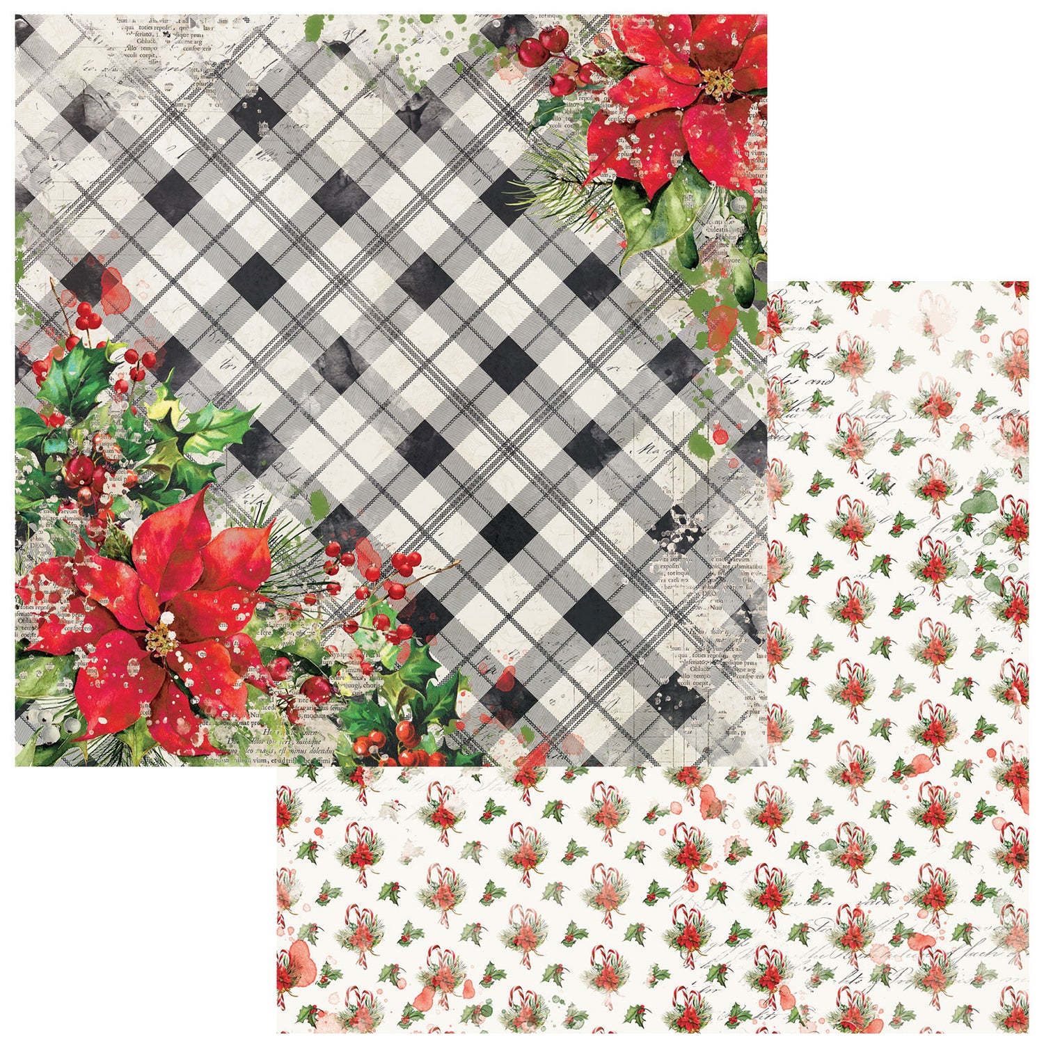 Christmas Spectacular Cardstock 12" / Block de Cartulina Navideña Doble Cara Papel 49 and Market