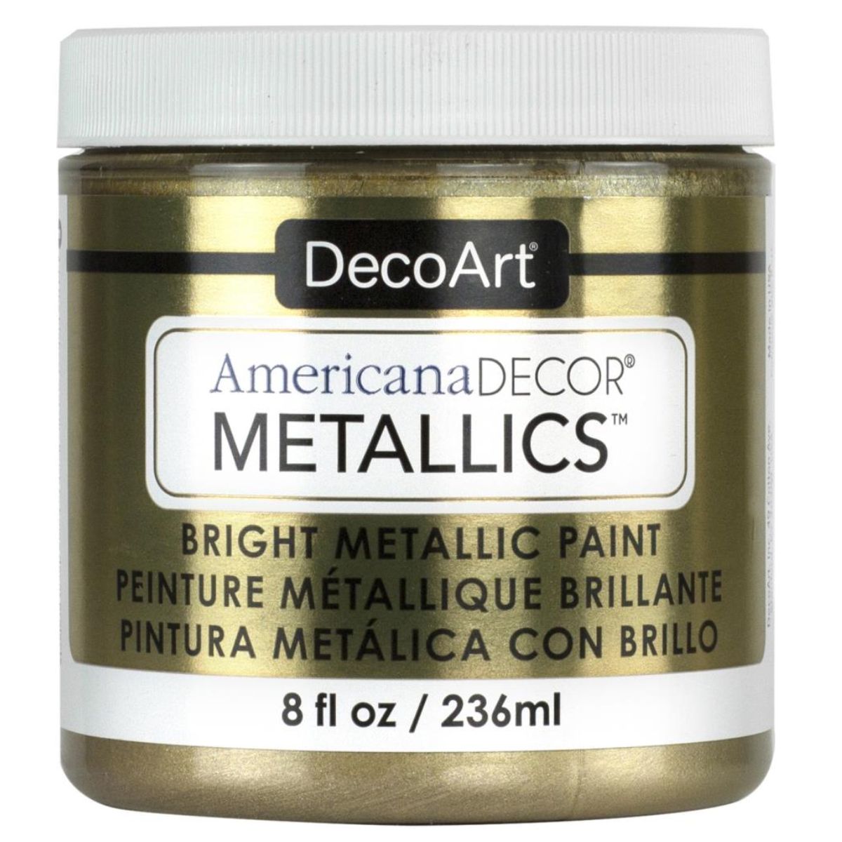Americana Decor Metallics Champagne Gold / Pintura Acrílica Metálica Oro Champaña Pintura DecoArt