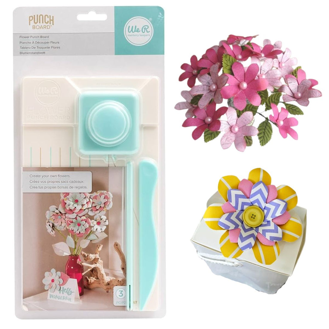 Flower Punch Board / Tabla para Crear Flores Herramientas We R Memory Keepers