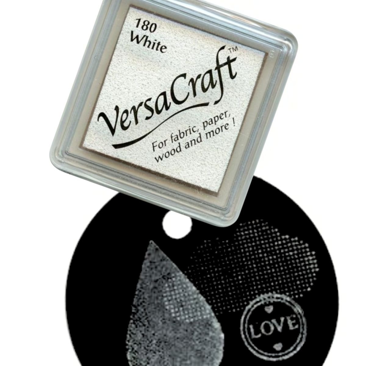 VersaCraft Mini Ink Pad White / Mini Cojín de Tinta Blanco Tintas TSUKINEKO