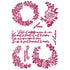 Romantic Journal Garlands Love Stencil / Estencil de Agenda Romántica Esténciles / Plantillas Stamperia